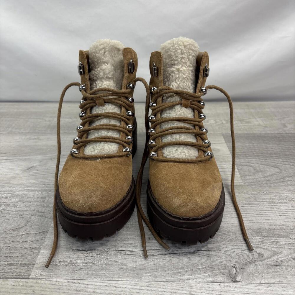 Marc Fisher LTD Nairy Hiking Ankle Boots Booties Lug Sole sz 6M - Picture 3 of 16
